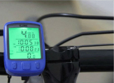 Relógio digital para bicicleta Multifuncional e à prova d'água